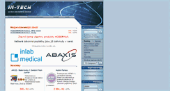 Desktop Screenshot of in-tech.cz